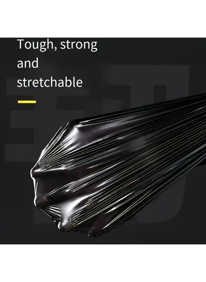 Black Trash Bags 150 Pack Portable Durable Leakproof For Home Office Kitchen - Image 5